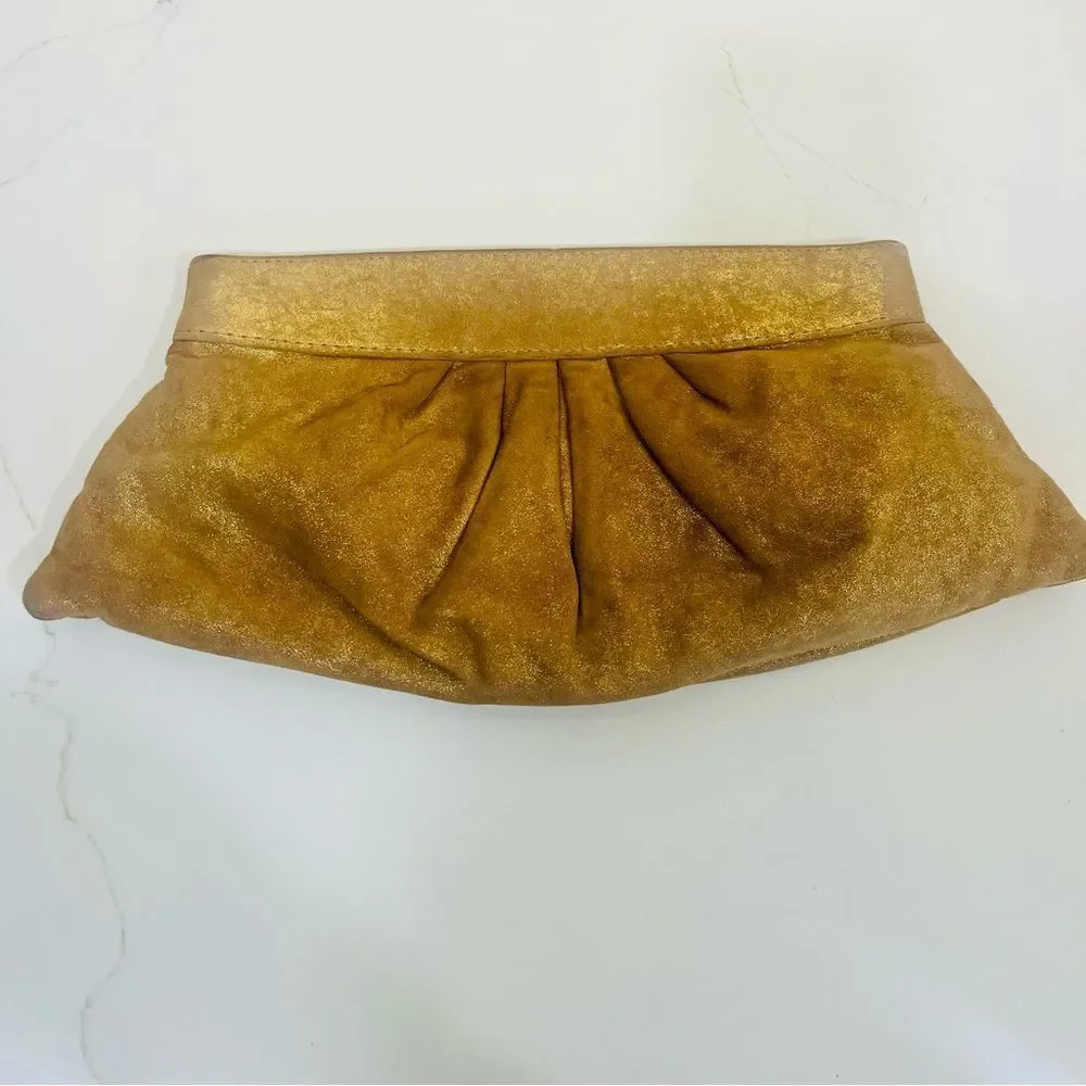 Lauren Merkin Shimmering Gold Clutch ✨